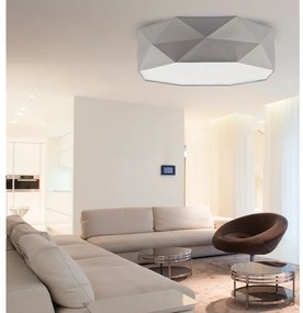 Stropné svietidlo KANTOOR 4xE27/60W/230V šedá