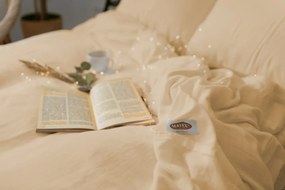 Matex Mušelínové obliečky 140x200 + 70x90 cm - Béžová
