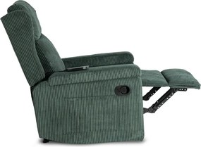 Masážne kreslo SEBASTIAN Green Corduroy