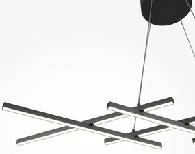 Maytoni MOD244PL-L50BK - LED luster na lanku HALO LED/40W/230V čierny