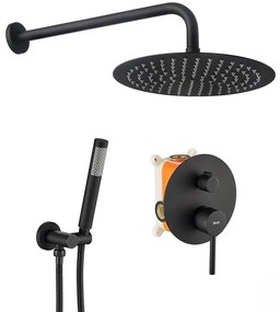 Sprchová sada podomietková Lungo čierna Rea P4100