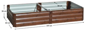 Vyvýšený záhon 6 Naipes (hnedá) . Vlastná spoľahlivá doprava až k Vám domov. 1116433
