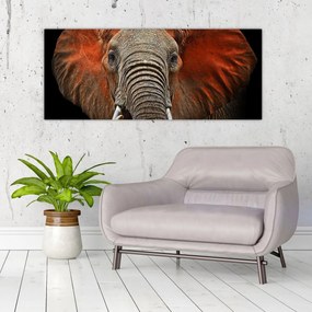 Obraz - Slony z Tsavo (120x50 cm)