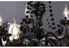 Luster 1452 5-Ramien čierny - PRODUKT JE SKLADOM U NÁS - 1Ks  - Komfort-nábytok