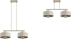 Brilagi - Závesný luster na lanku SPRING 2xE27/60W/230V béžová/zlatá