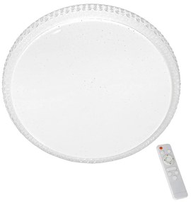 LED Stmievateľné stropné svietidlo CRUZ s diaľkovým ovládačom 1xLED/66W/230V 3300lm