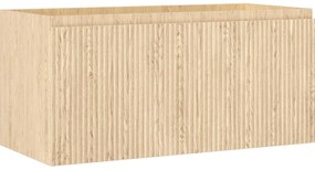 Mexen Rivel, kúpeľňová skrinka 100 cm, 1 zásuvka, drážkovaná, dub, 91A20-10047-1-BF81