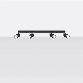 Stropné bodové svietidlo Nero 4 A-1067 čierna/chróm