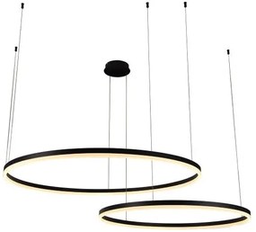 LED Stmievateľný luster na lanku LED/128W/230V 3000-6500K + diaľkové ovládanie