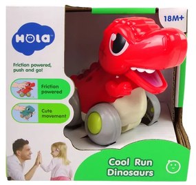 Lean Toys Dinosaurus na kolesách pre najmenších – červený