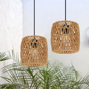 Toolight Toolight, závesné svietidlo 1xE27 APP1252-1CP, hnedá-čierna, OSW-40121