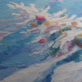 Obraz zimné čaro s vianočným stromom