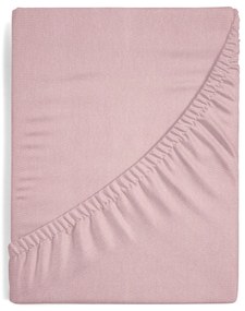 JERSEY PRESTIERADLO 120X200 CM, VÝŠKA 25 CM PÚDROVĚRUŽOVÉ