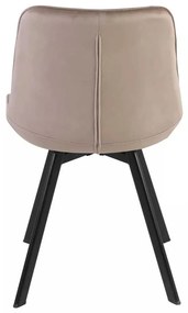 Jedálenská stolička Albons Velvet, béžová