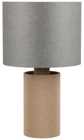 Sivo-béžová stolová lampa (výška 28 cm) Canio – Trio