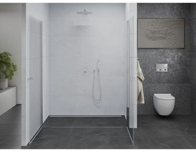 Mexen Pretoria Duo, 2-krídlové sprchové dvere do otvoru 170 cm, 6mm číre sklo, chrómový profil, 852-170-000-02-00