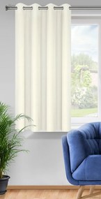 KRÁTKY ZÁVES NA KRÚŽKOCH RITA 140X175 CM KRÉMOVÁ