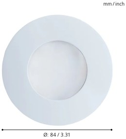 Eglo 94093 - LED Kúpeľňové podhľadové svietidlo MARGO 1xGU10/5W/230V IP65