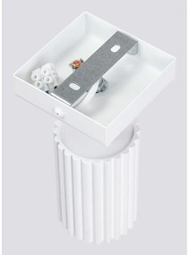 Biele bodové svietidlo 8x16 cm Gleam – Sollux