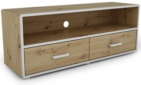 TV stolík capannoli 120 2s dub artisan/biela