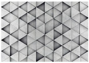Artgeist Fototapeta - Grey Triangles Veľkosť: 200x140, Verzia: Standard