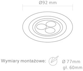 Moderné podhladové svietidlo Pio LED hliník