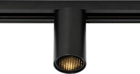 Moderný čierny reflektor pre 1-fázový koľajnicový systém GU10 50 mm - Iconic Ruby Honey