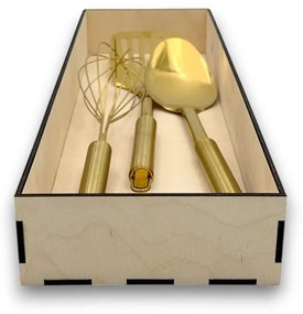 Organizér do zásuvky, vložka do zásuvky, drevený VASKY, 45,5 x 15 x 6 cm