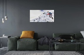 Obraz na skle horolezectvo 125x50 cm