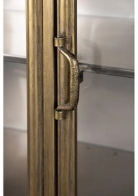 Kovová vitrína v zlatej farbe 100x80x38, 5 cm Gertlush – Dutchbone