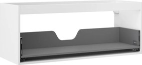 Mexen Box-A, závesná skrinka 120 cm, 1 zásuvka, biela matná, 91AX0-1200-470-1-01