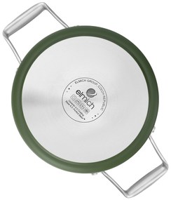 Elmich Nepriľnavý keramický hrniec Vital Ø 24 cm (6.3L) - olivovo zelená