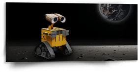 Sablio Obraz Wall-E robot Mesiac - 110x50 cm