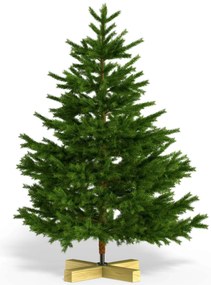 InternetovaZahrada Umelý vianočný stromček 150 cm + drevený stojan