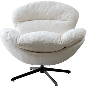 OTOČNÉ KRESLO CARLO BIELE 360°