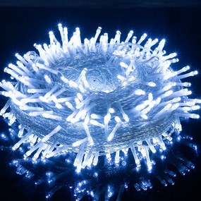 Vianočné svetielka LED záclona FLASH studená biela 1000 LED