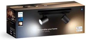 Philips - LED Stmievateľné bodové svietidlo Hue RUNNER 2xGU10/4,2W/230V + DO čierna