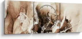 Obraz - Abstrakcia (s hodinami) (90x30 cm)