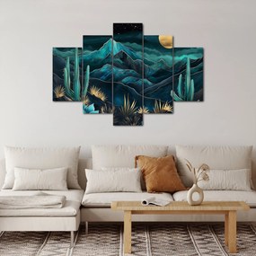 Obraz - Tyrkysová noc (150x105 cm)