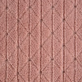 Originálna ružová deka s geometrickým vzorom