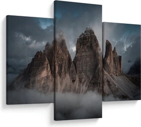 Obraz - Tri Zuby, Talianske Dolomity (90x60 cm)