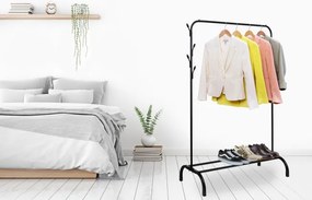 Vešiakový stojan FELIKS Loft čierny