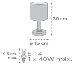 Dalber D-62011E - Detská lampička SWEET DREAMS 1xE14/40W/230V