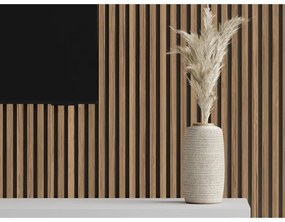 Mexen Lam-B, akustické stenové lamely 275 × 30 cm, HDF doska 4 mm, technická dyha, orech svetlý, S100-275307-3015-017