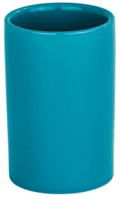 Petrolejovomodrý pohárik na zubné kefky Wenko Polaris Petrol