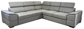Univerzálna rohová rozkladacia sedacia súprava s úložným priestorom GRANADA sivá
