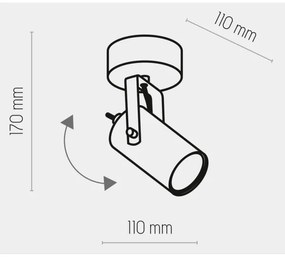 Bodové svietidlo REDO 1xGU10/10W/230V čierna