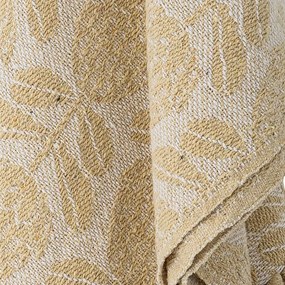 Žltá deka s prímesou bavlny 130x155 cm Pratello – Bloomingville