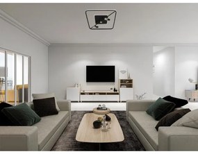 LED Stmievateľné stropné svietidlo LED/70W/230V 3000-6500K čierna + diaľkové ovládanie