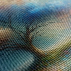 Obraz magický strom života v hmle